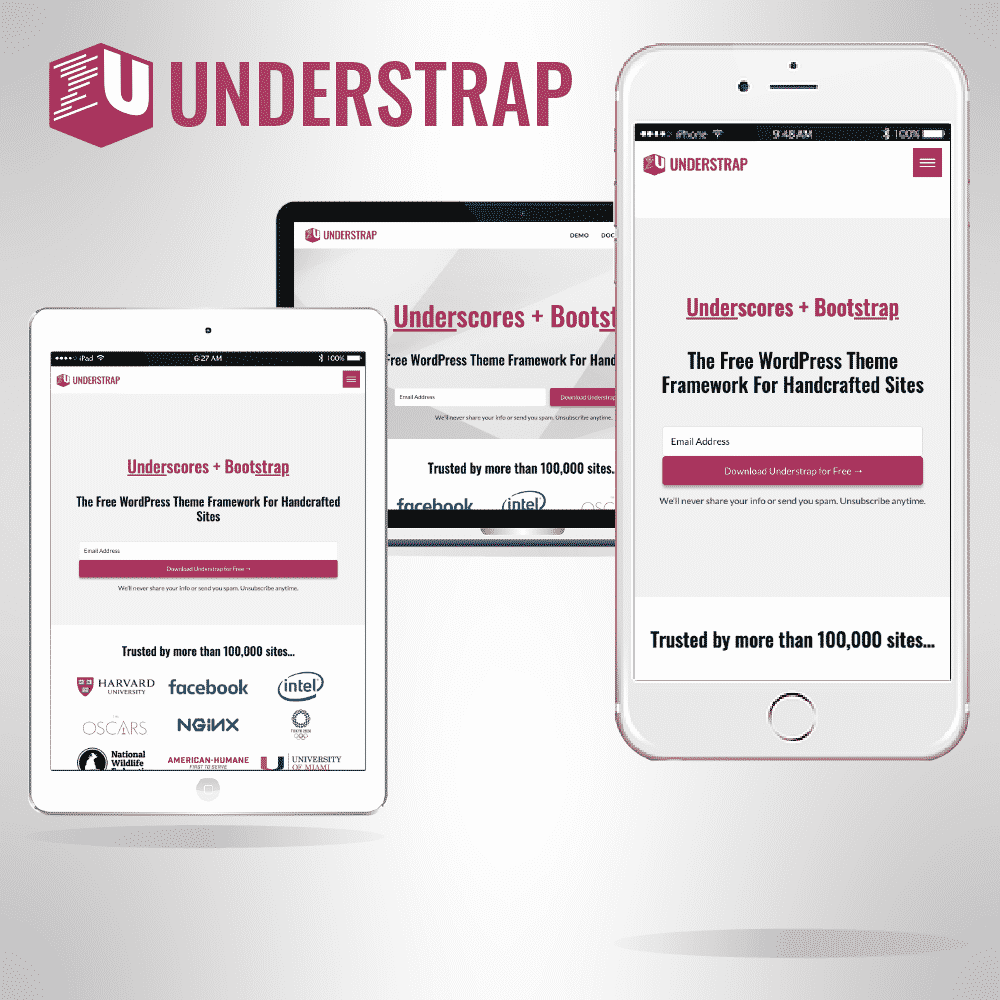 fresh design for the Under Strap website